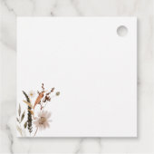 Boho Autumn Wildflower | Dank u Bedankjes Labels (Achterkant)