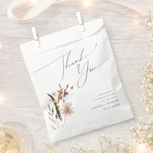 Boho Autumn Wildflower | Dank u Bedankzakje (Geknipt)