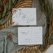 Boho Autumn Wildflower | Het Briefkaart Datum opsl