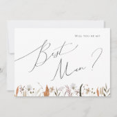 Boho Autumn Wildflower | Kaart voorstel beste man (Voorkant)