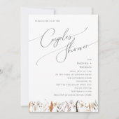 Boho Autumn Wildflower | Koppels douche Kaart (Voorkant)