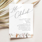 Boho Autumn Wildflower | Laten we het vieren Kaart