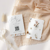 Boho Autumn Wildflower | QR-code RSVP-kaart RSVP Kaartje