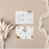 Boho Autumn Wildflower | RSVP-kaart RSVP Kaartje