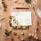 Boho Autumn Wildflower | Terracotta bruiloft RSVP