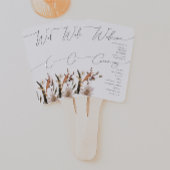 Boho Autumn Wildflower | Trouwprogramma Handwaaier