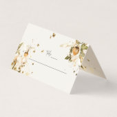 Boho Autumn Wildflower | Trouwtafel plaats kaarten (Voorkant)