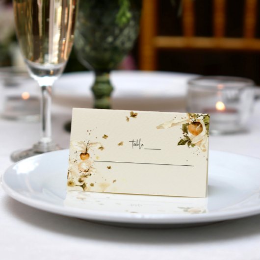 Boho Autumn Wildflower | Trouwtafel plaats kaarten