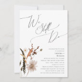 Boho Autumn Wildflower | We doen nog steeds geloft Kaart (Voorkant)