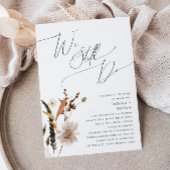 Boho Autumn Wildflower | We doen nog steeds geloft Kaart