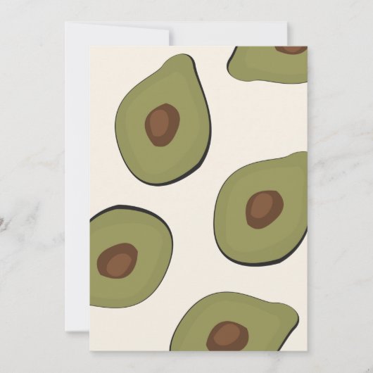 Boho Avocado Pattern Tropical Summer Print (Voorkant)