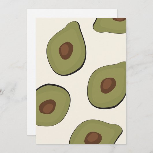 Boho Avocado Pattern Tropical Summer Print (Voorkant / Achterkant)