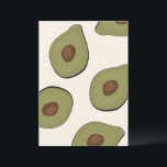 Boho Avocado Pattern Tropical Summer Print<br><div class="desc">Voeg een boho accent toe aan uw muur met deze zomerdruk met een avocado-druk. Deze boho print zal ook perfect zijn als cadeau. Paar met de bijbehorende prints.</div>