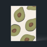 Boho Avocado Pattern Tropical Summer Print<br><div class="desc">Voeg een boho accent toe aan uw muur met deze zomerdruk met een avocado-druk. Deze boho print zal ook perfect zijn als cadeau. Paar met de bijbehorende prints.</div>