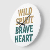 Boho Avontuur Wilde Geest Moedig Hart Grote Klok (Hoek)