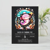 Boho Axolotl aangepaste verjaardag Kaart (Staand voorkant)