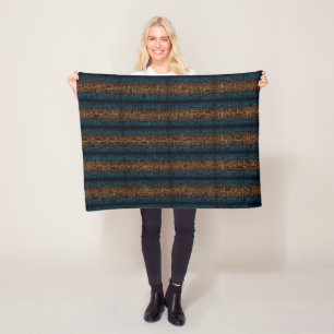 Boho Aztec gestreepte deken