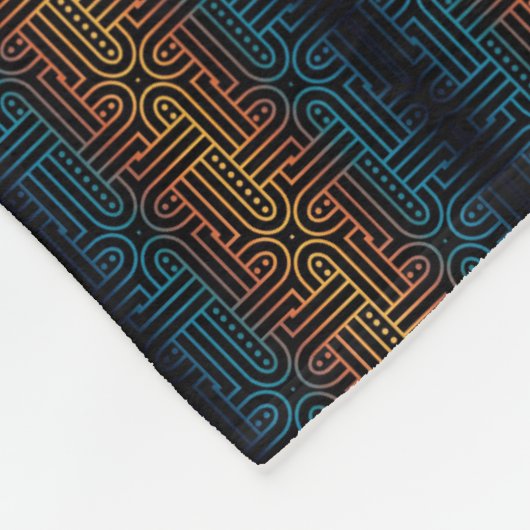 Boho Aztec gestreepte deken (Hoek)