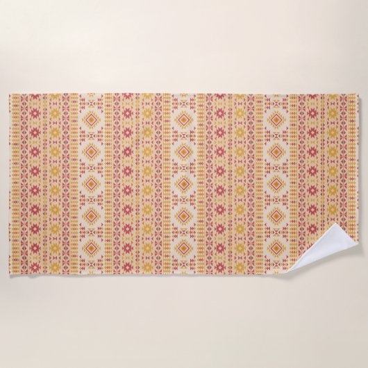 Boho Aztec Mudcloth Strandlaken (Voorkant)
