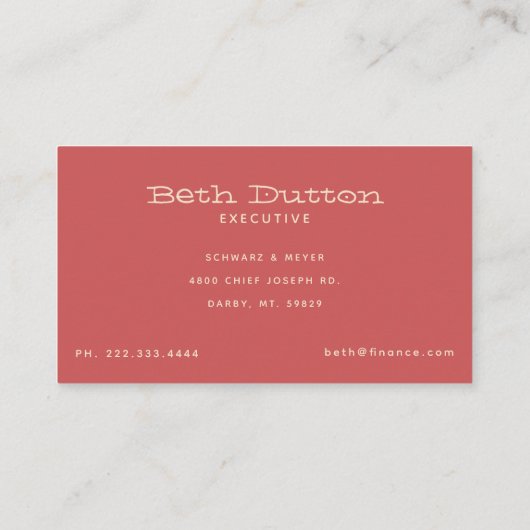 Boho Aztec Mudcloth Visitekaartje (Achterkant)