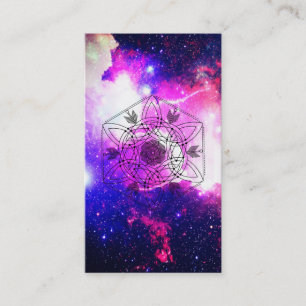 *~ * Boho Aztec Nebula Celtic Tribal Galaxy Visitekaartje