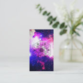 *~ * Boho Aztec Nebula Celtic Tribal Galaxy Visitekaartje (Staand voorkant)