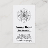 *~ * Boho Aztec Nebula Celtic Tribal Galaxy Visitekaartje (Achterkant)