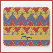 Boho Aztec Style Blue Red en Gold Muismat