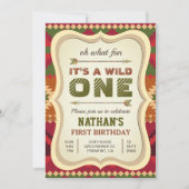 Boho Aztec Tribal Arrow Wild One Boys 1e Verjaarda Kaart (Voorkant)