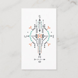 *~* Boho Aztec Tribal Indianentotem Visitekaartje