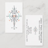 *~* Boho Aztec Tribal Indianentotem Visitekaartje (Voorkant / Achterkant)