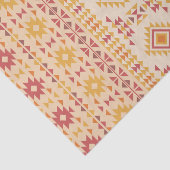 Boho Aztec Tribal Mudcloth in Roze Blush + Sinaasa Tissuepapier (Detail)