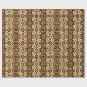 Boho Aztec Tribal Patroon Keuken Schort   Rustieke Cadeaupapier