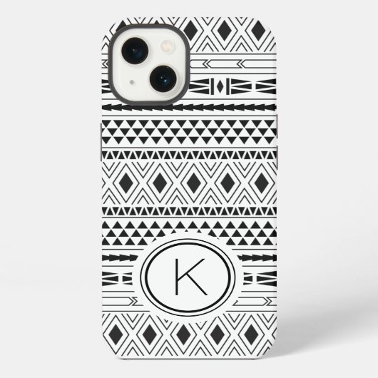 Boho Aztec Tribal Pattern iPhone Hoesje (Achterkant)