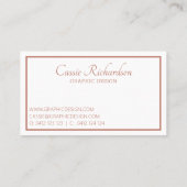 Boho Aztec-ventilatorpatroon Visitekaartje (Achterkant)