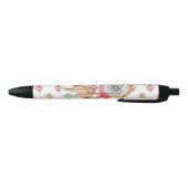 Boho Aztec Waterverf Native American Drocatcher Zwarte Inkt Pen (Bodem)
