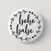 Boho Babe Wreath Ronde Button 5,7 Cm (Voorkant)