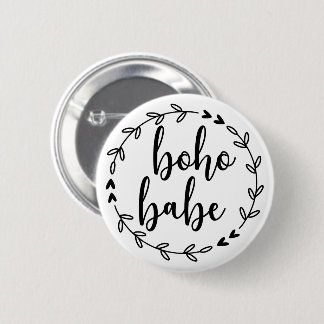Boho Babe Wreath Ronde Button 5,7 Cm