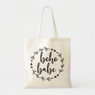 Boho Babe Wreath Tote Bag