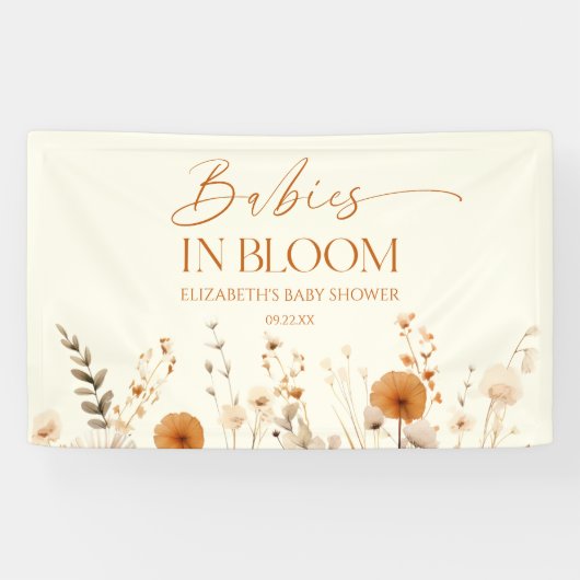 Boho Babies In Bloom Wilde Bloem Tweeling Baby Sho Spandoek (Horizontaal)