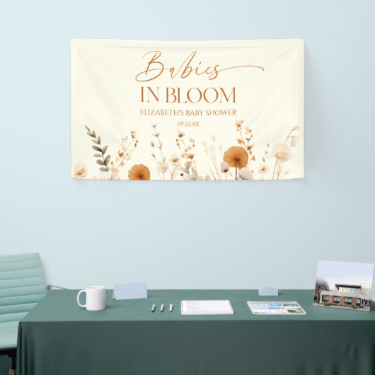 Boho Babies In Bloom Wildflower Tweeling Baby Show Spandoek (Beurs)