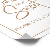 Boho Babies zijn Sweet Pampas Grass Baby shower Poster (Hoek)