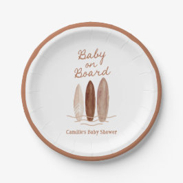 Boho Baby aan boord Baby shower Papieren Bordje
