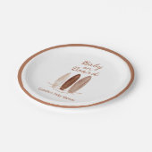 Boho Baby aan boord Baby shower Papieren Bordje (Gekanteld)