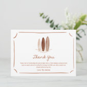 Boho Baby aan boord genderneutraal Baby shower Bedankkaart (Staand voorkant)