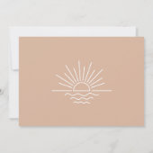 Boho Baby aan boord genderneutraal Baby shower Bedankkaart (Achterkant)