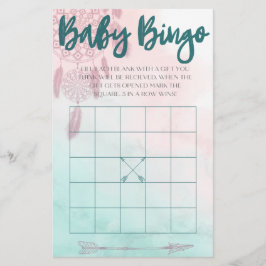 Boho Baby Bingo Flyer