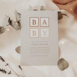 Boho Baby blokkeert een eenvoudige moderne terraco Kaart