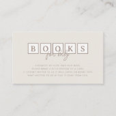 Boho Baby blokkeert neutrale boeken voor Baby Informatiekaartje (Voorkant)