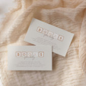 Boho Baby blokkeert Terracotta Books voor Baby Informatiekaartje